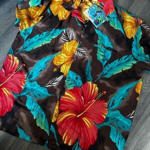 Tropical Floral Men's Casual Button Down Shirt